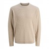 JACK & JONES JCOTIER KNIT CREW NECK BEIGE JACK & JONES JCOTIER KNIT CREW NECK BEIGE