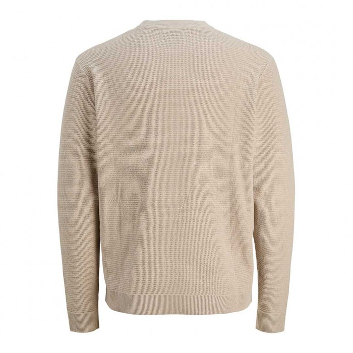JACK & JONES JCOTIER KNIT CREW NECK BEIGE