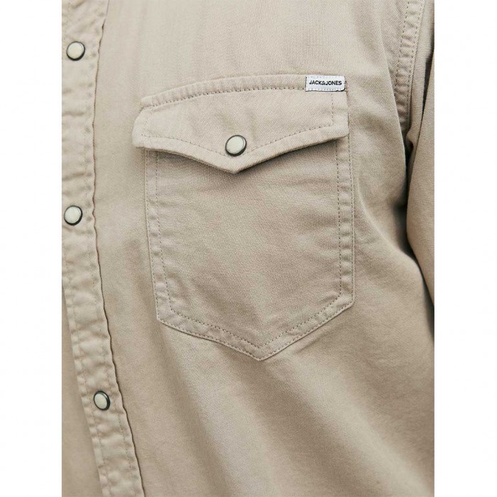JACK & JONES JJESHERIDAN SHIRT L/S NOOS BEIGE