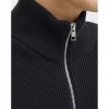 JACK & JONES JJEPERFECT KNIT ZIP CARDIGAN SN BLACK JACK & JONES JJEPERFECT KNIT ZIP CARDIGAN SN BLACK