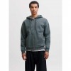 JACK & JONES  JJEBRADLEY SWEAT ZIP HOOD NOOS DARK GRAY