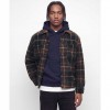 JACK & JONES JORBLEECKER TEDDY OVERSHIRT LS BLACK/RED