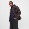JACK & JONES JORBLEECKER TEDDY OVERSHIRT LS BLACK/RED