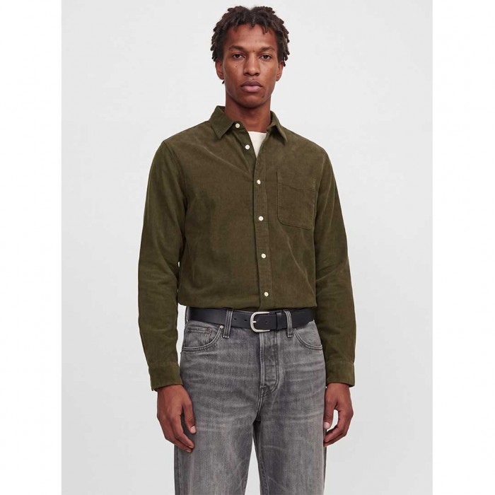 JACK & JONES JPRBLURAY CORDUROY L/S SHIRT GREEN