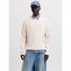 JACK & JONES  JORFREDERIKSBERG OLLIE KNIT CREW NECK WHITE