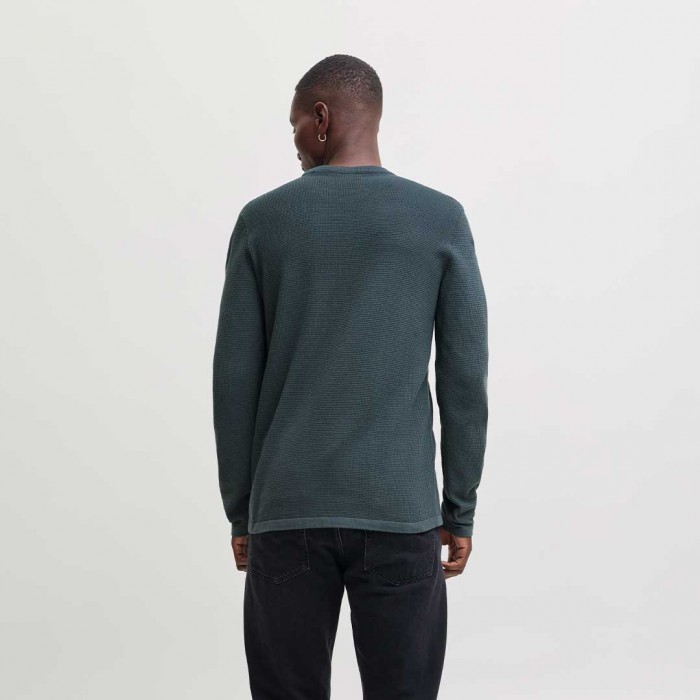 JACK & JONES JJAUSTIN KNIT CREW NECK DARK GRAY