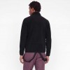 JACK & JONES  JJSTIGNES HIGH NECK HALF ZIP BLACK