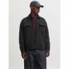 JACK & JONES JCOFUSION JERSEY WAFFLE OVERSHIRT BLACK