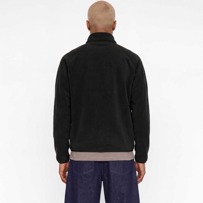 JACK & JONES JCOVERBIER FLEECE FULL ZIP BLACK