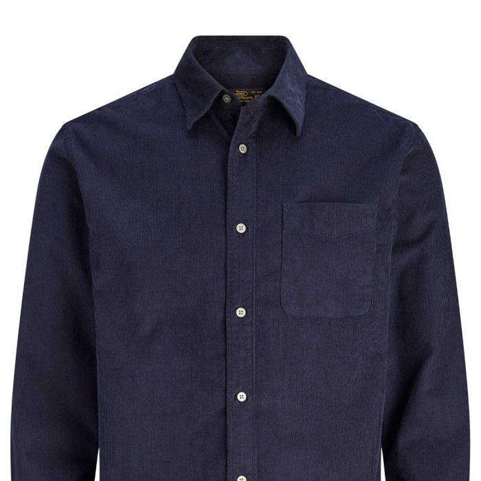 JACK & JONES JPRBLURAY CORDUROY L/S SHIRT BLUE