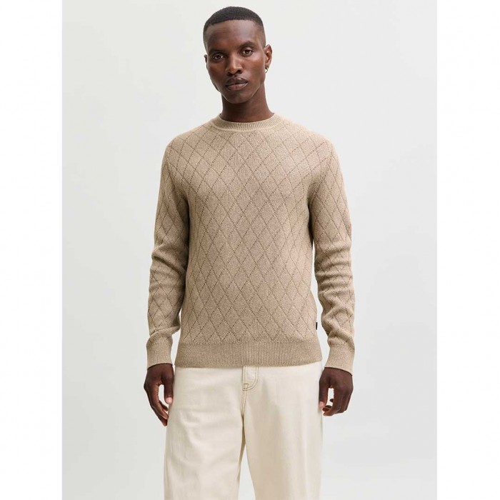 JACK & JONES JPRBLACOLE KNIT STRUCTURE PACK BEIGE
