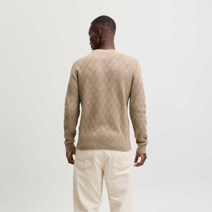 JACK & JONES JPRBLACOLE KNIT STRUCTURE PACK BEIGE