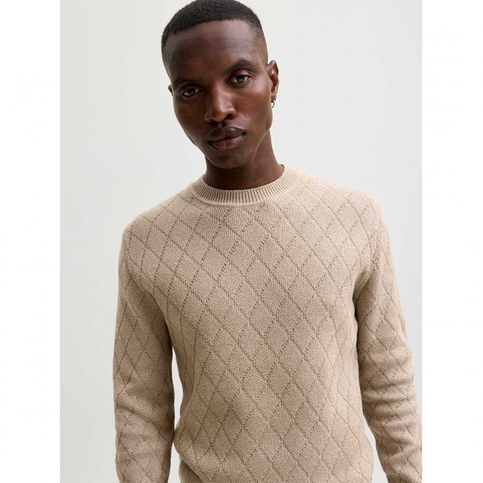 JACK & JONES JPRBLACOLE KNIT STRUCTURE PACK BEIGE