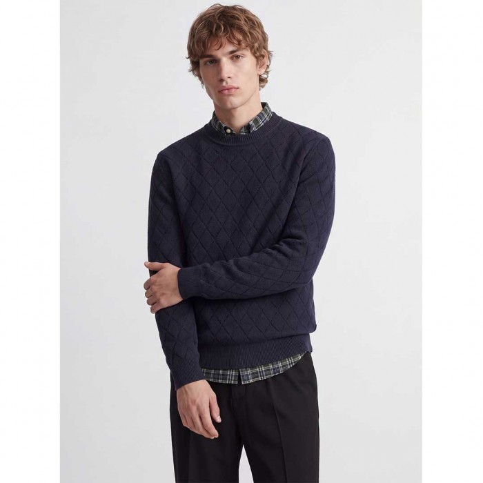 JACK & JONES JPRBLACOLE KNIT STRUCTURE PACK DARK BLUE