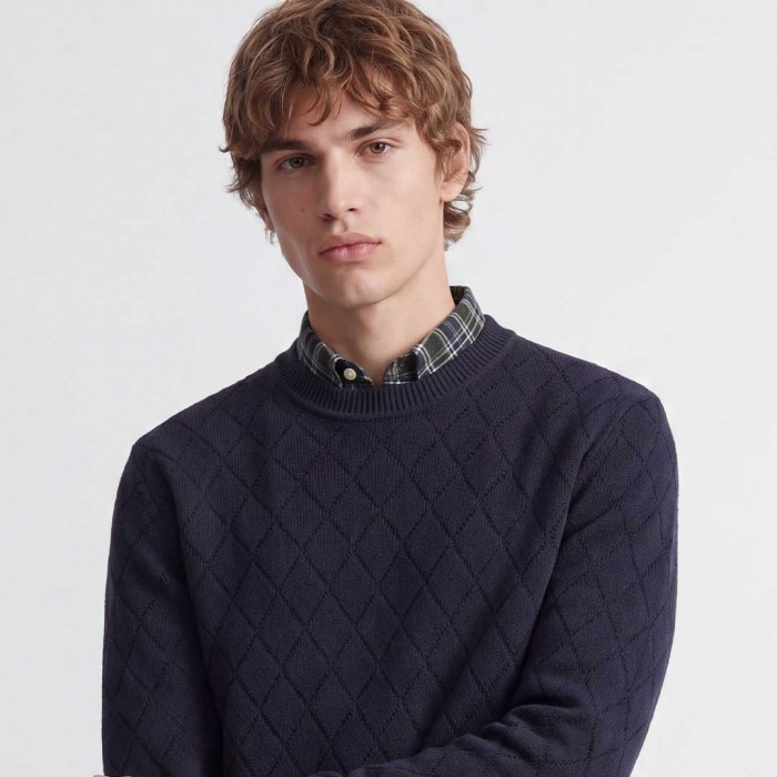 JACK & JONES JPRBLACOLE KNIT STRUCTURE PACK DARK BLUE