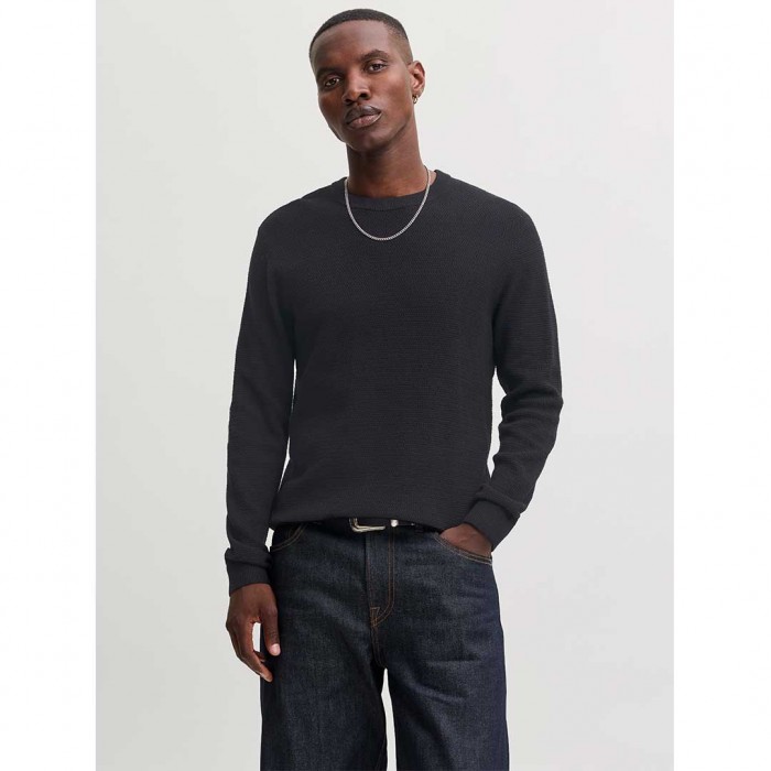 JACK & JONES JJERYDER KNIT CREW NECK NOOS BLACK