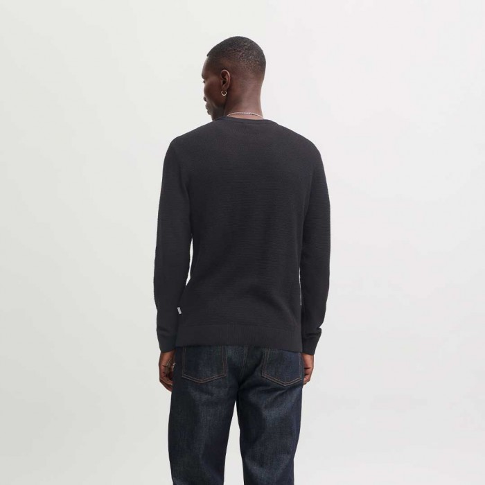 JACK & JONES JJERYDER KNIT CREW NECK NOOS BLACK