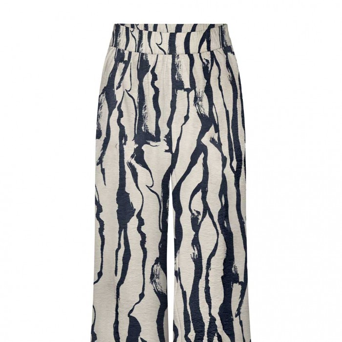 JDY JDYCAMILLE MW WIDE PANT WVN BLUE/BEIGE