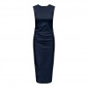 JDY JDYMIRA S/L MIDI ROUCHING DRESS JRS BLUE JDY JDYMIRA S/L MIDI ROUCHING DRESS JRS BLUE