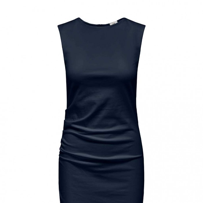 JDY JDYMIRA S/L MIDI ROUCHING DRESS JRS BLUE