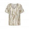 JDY JDYCAMILLE S/S V-NECK TOP WVN BEIGE JDY JDYCAMILLE S/S V-NECK TOP WVN BEIGE