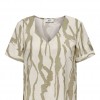 JDY JDYCAMILLE S/S V-NECK TOP WVN BEIGE JDY JDYCAMILLE S/S V-NECK TOP WVN BEIGE
