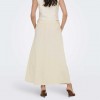 JDY JDYMILAN LINEN HW BELTED SKIRT WVN NOOS ECRU