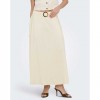 JDY JDYMILAN LINEN HW BELTED SKIRT WVN NOOS ECRU