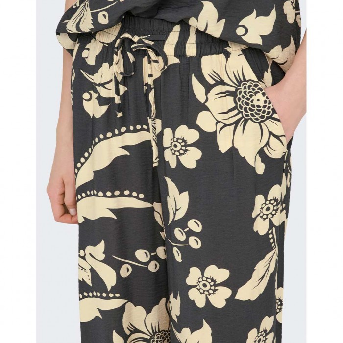 JDY JDYTROYA LIFE MW PALAZZO PANT WVN DIA GREY