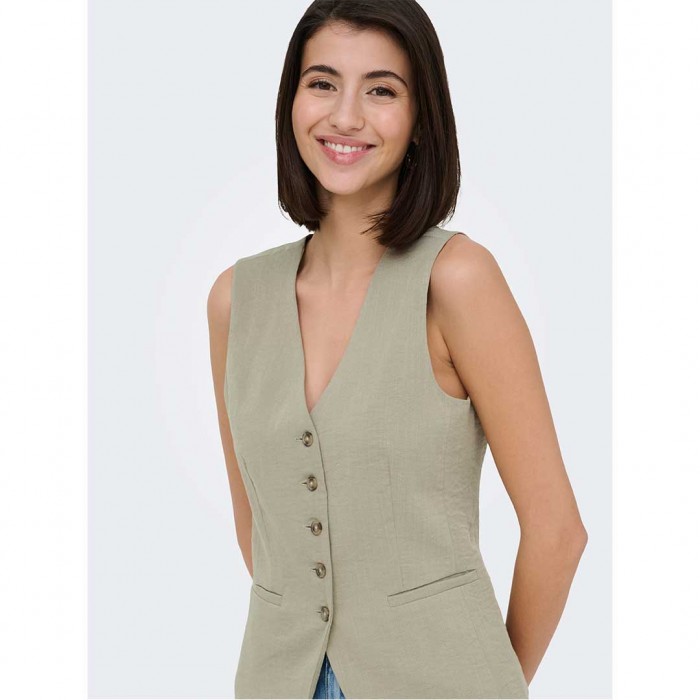 JDY JDYRIVER S/L WAISTCOAT TLR BEIGE