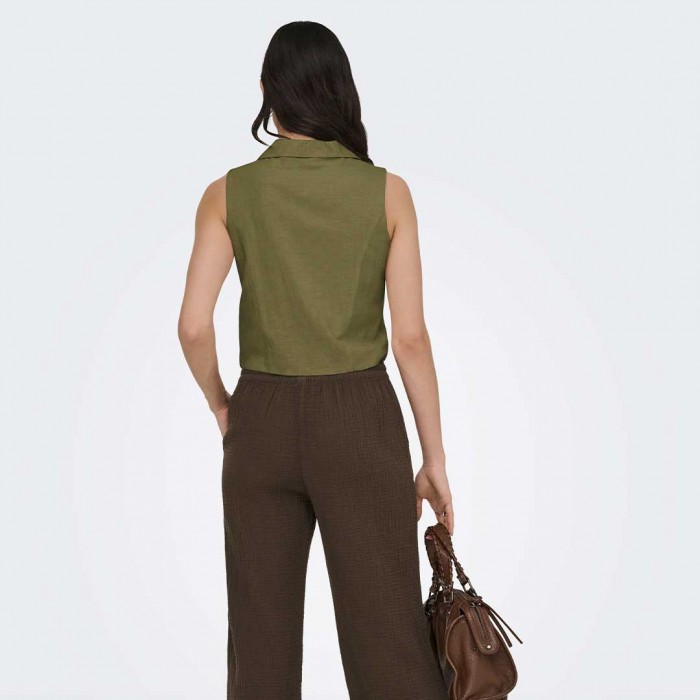 JDY JDYMILAN LINEN S/L WAISTCOAT WVN NOOS OLIVE JDY JDYMILAN LINEN S/L WAISTCOAT WVN NOOS OLIVE