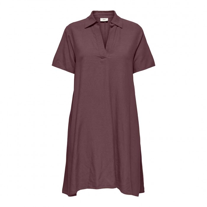 JDY JDYCAYA LINEN S/S DRESS WVN NOOS VIOLET