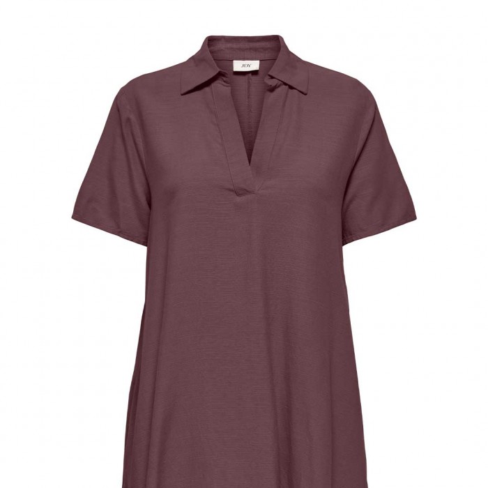 JDY JDYCAYA LINEN S/S DRESS WVN NOOS VIOLET