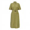 JDY JDYMILAN LINEN S/S MIDI DRESS WVN OLIVE JDY JDYMILAN LINEN S/S MIDI DRESS WVN OLIVE