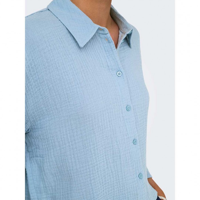 JDY JDYTHEIS LIFE 3/4 CROP SHIRT WVN NOOS CIEL