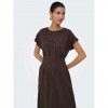 JDY JDYREBEKKA LIFE S/S MIDI DRESS JRS BROWN