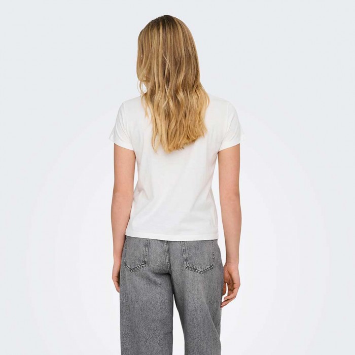 JDY JDYHESTER LIFE S/S STUD TOP JRS WHITE JDY JDYHESTER LIFE S/S STUD TOP JRS WHITE