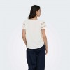 JDY JDYHANNAH S/S LACE TOP WVN WHITE JDY JDYHANNAH S/S LACE TOP WVN WHITE