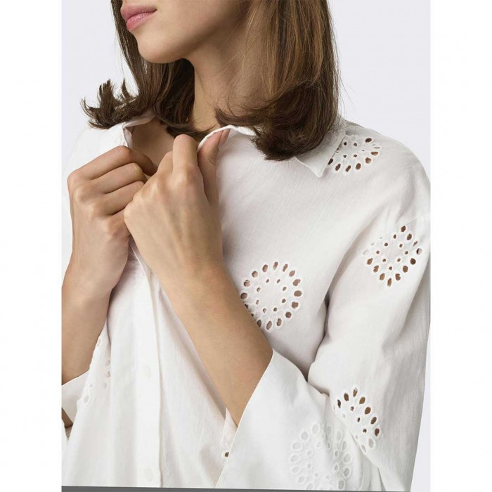 JDY JDYTALLIE 3/4 LONG SHIRT WVN NOOS WHITE