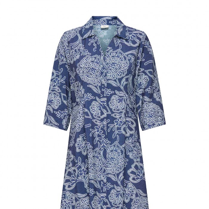 JDY JDYELISE LIFE 3/4 MIDI DRESS WVN BLUE