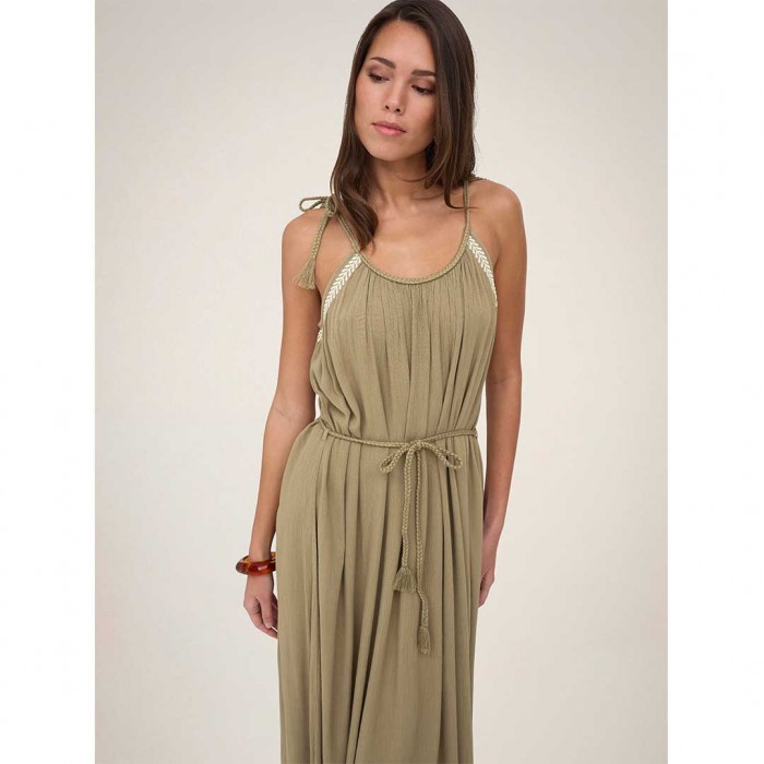 JDY JDYLIVA LIFE STRAP MAXI DRESS WVN NOOS GREEN