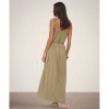 JDY JDYLIVA LIFE STRAP MAXI DRESS WVN NOOS GREEN