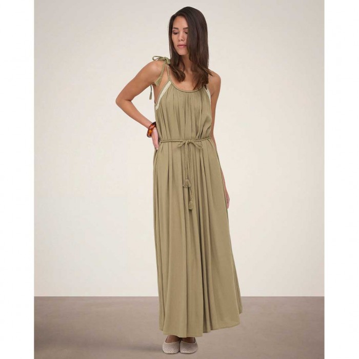 JDY JDYLIVA LIFE STRAP MAXI DRESS WVN NOOS GREEN