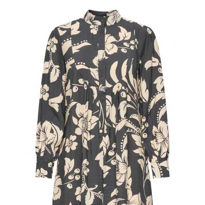 JDY WOMAN MAXI DRESS FLOWERS GREY