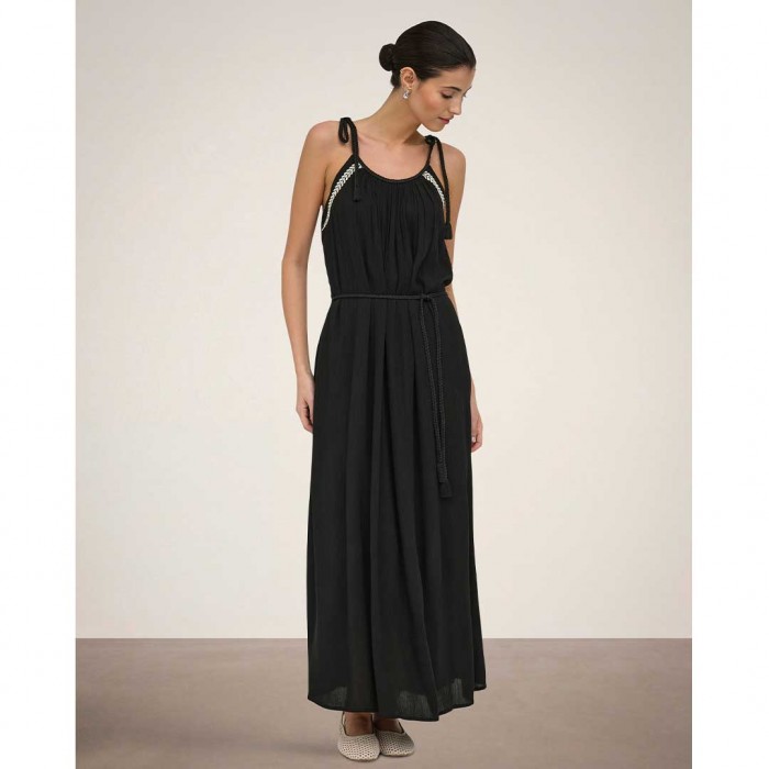 JDY JDYLIVA LIFE STRAP MAXI DRESS WVN NOOS BLACK