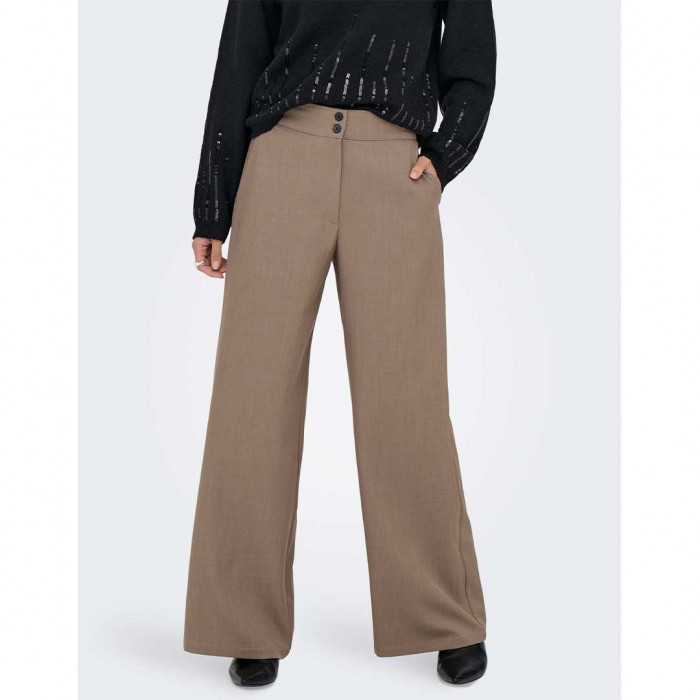 JDY JDYDORA HW WIDE PANT PNT TAUPE