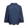 JDY JDYBILLE L/S CHAMBRAY EMBROIDERY TOP WVN BLUE