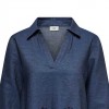 JDY JDYBILLE L/S CHAMBRAY EMBROIDERY TOP WVN BLUE