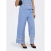 JDY JDYMARINA HW EMB. ANKLE PANT WVN CIEL JDY JDYMARINA HW EMB. ANKLE PANT WVN CIEL