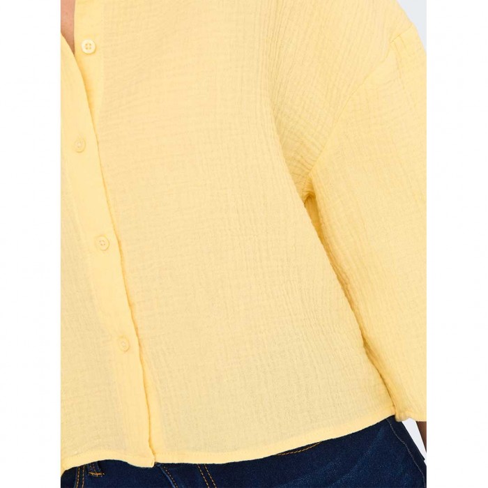 JDY JDYTHEIS LIFE 3/4 CROP SHIRT WVN NOOS YELLOW